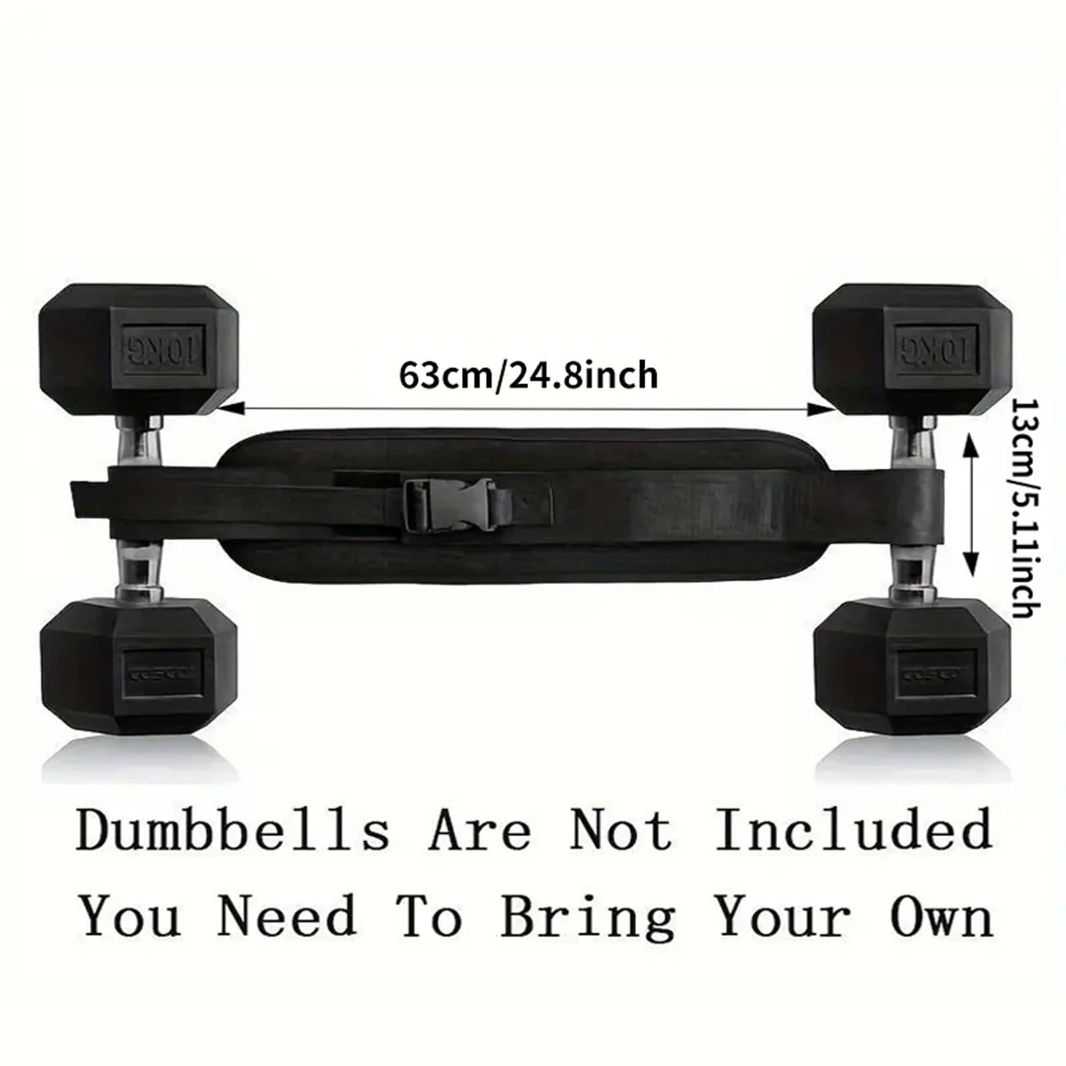 Adjustable Weighted Waist Belt, for Home Workouts, Dumbbell Training & Hip Shaping, Home Gym Fitness Equipment - Image 3