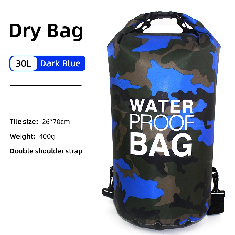 30L 15L Waterproof Dry Bags With Wet Separation Pocket Backpack For Kayaking Boating Swimming Outdoor Sports Bag XAZ9 - Image 11