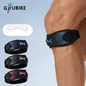 GTUBIKE 1PC Patella Knee Strap Adjustable Knee Brace Patellar Tendon Stabilizer Support Band for Soccer Basketball Running Jumpe