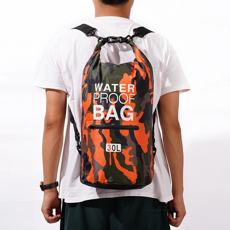 30L 15L Waterproof Dry Bags With Wet Separation Pocket Backpack For Kayaking Boating Swimming Outdoor Sports Bag XAZ9 - Image 2