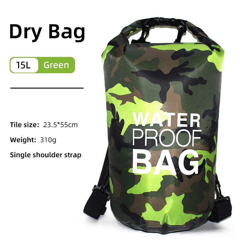 30L 15L Waterproof Dry Bags With Wet Separation Pocket Backpack For Kayaking Boating Swimming Outdoor Sports Bag XAZ9 - Image 10